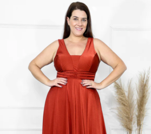 vestido para festa plus size