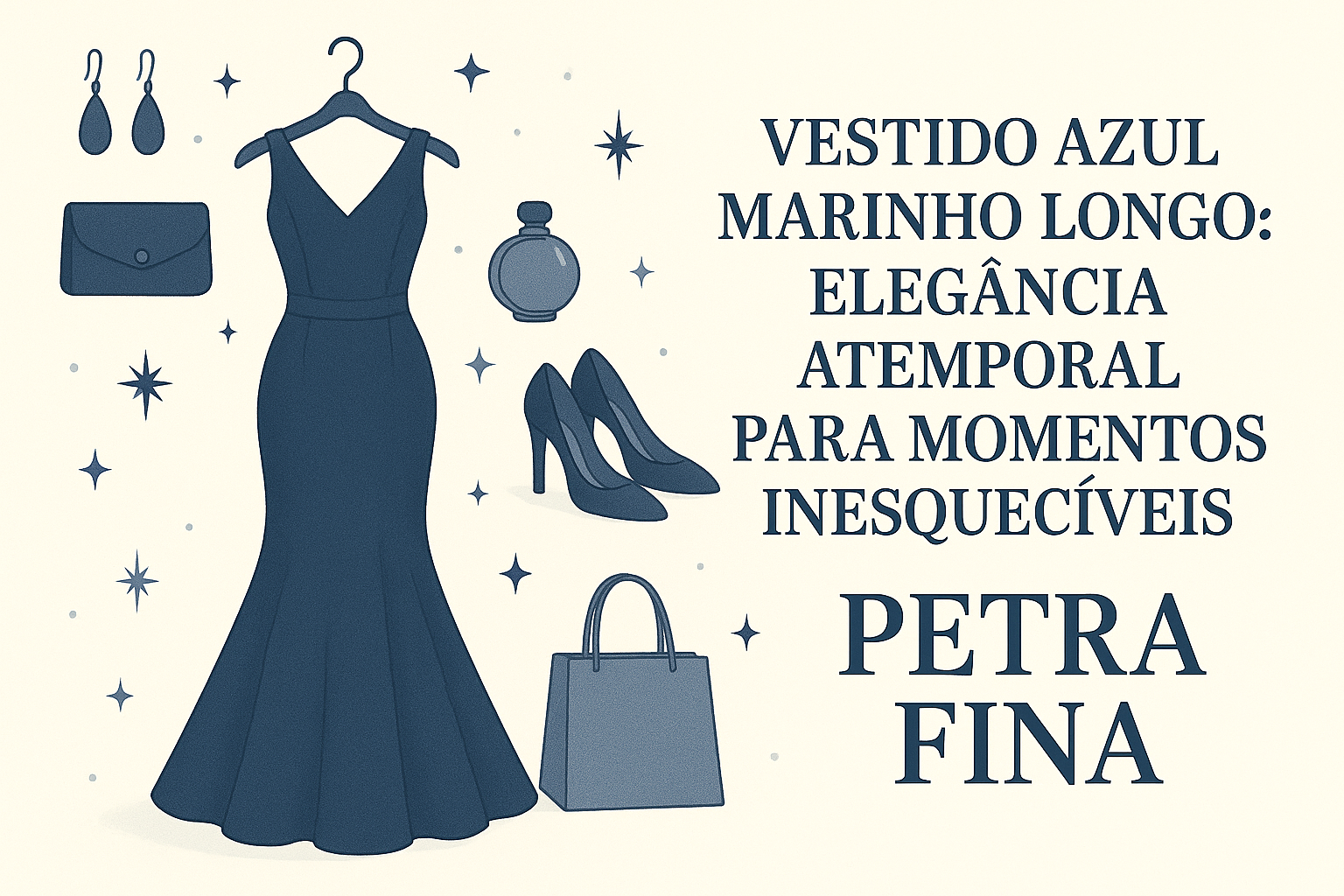 Vestido Azul Marinho Longo: Elegância Atemporal para Momentos Inesquecíveis
