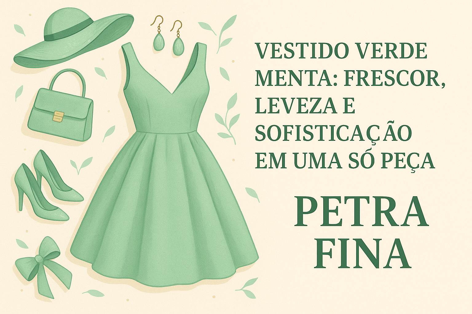 Vestido Verde Menta: Frescor, Leveza e Sofisticação em uma Só Peça