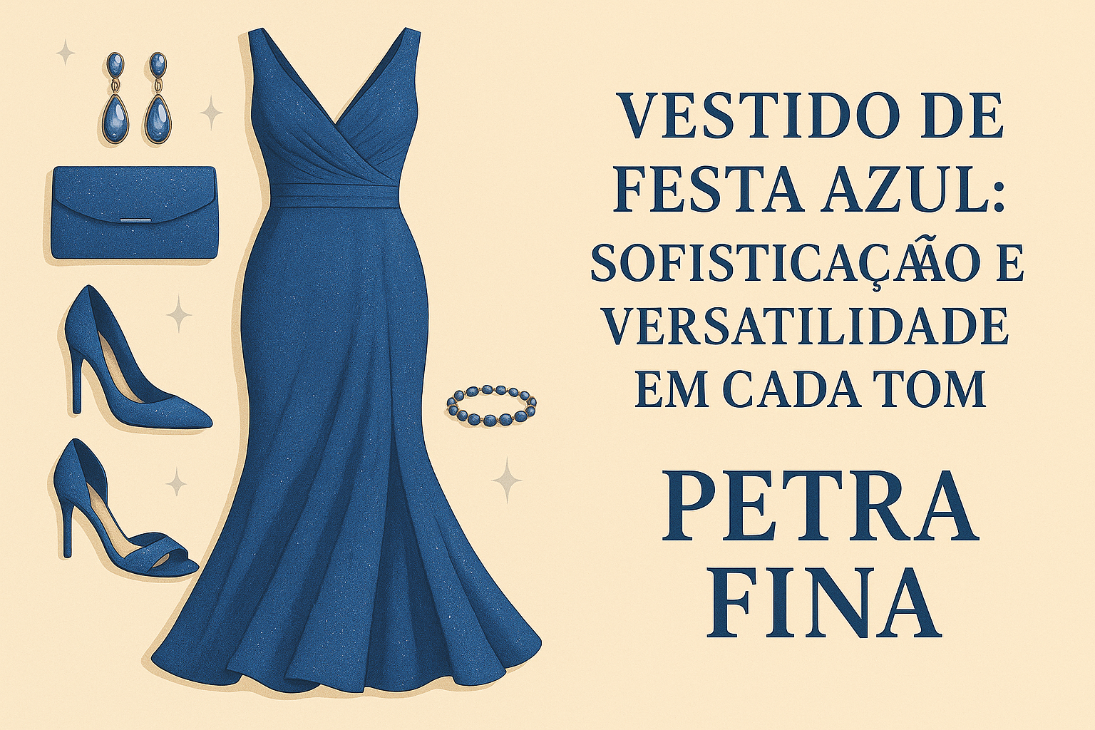Vestido de Festa Azul: Sofisticação e Versatilidade em Cada Tom