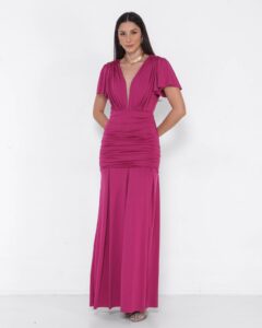 Vestido vermelho sem alça